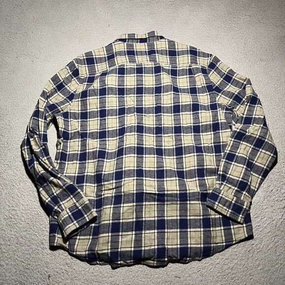 Lucky Brand Flannel Shirt Mens XL Plaid Preppy Long Sleeve Cotton Lightweight - Picture 8 of 9